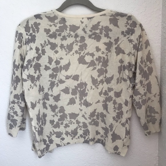 Autumn Cashmere Easy Crop Floral Cardigan - Picture 5 of 5